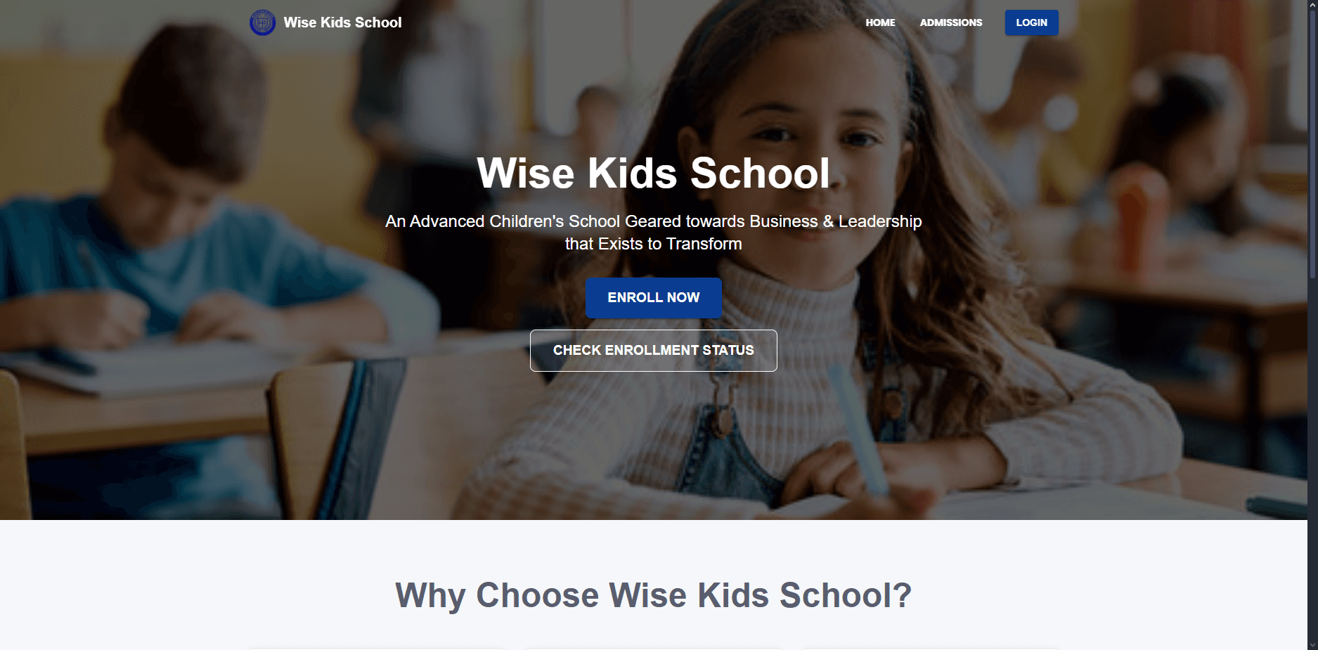 Learning Management System screenshot